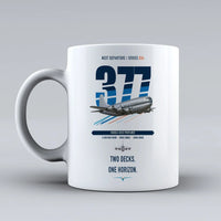 Thumbnail for Boeing 377 Stratocruiser double-side print on white ceramic mug