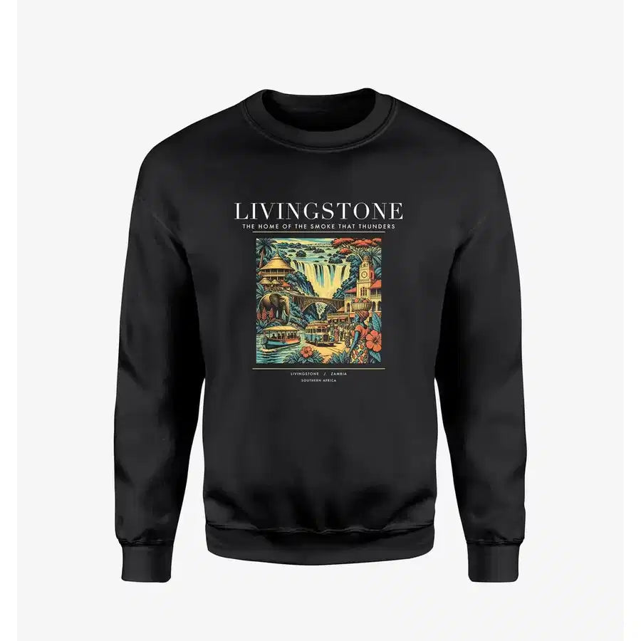 LIVINGSTONE - Poster - Sweatshirt - Black