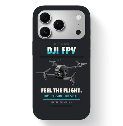 DJI FPV Case design on black iphone case