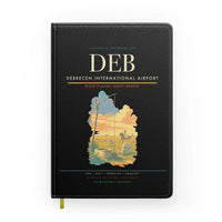 Thumbnail for Debrecen International Airport (DEB) design on black notebook