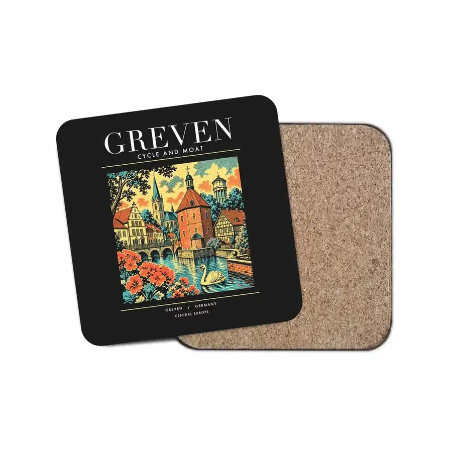 GREVEN - Poster - Coaster - Black