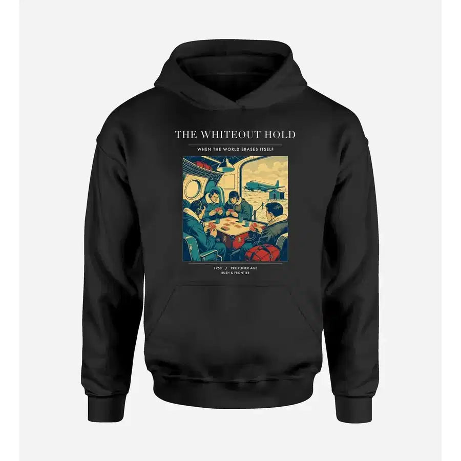 VINTAGE G4359 - The Whiteout Hold - Premium Hoodie design on black premium