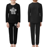 Thumbnail for Sukhoi Superjet 100 & Plane children pajamas - Black