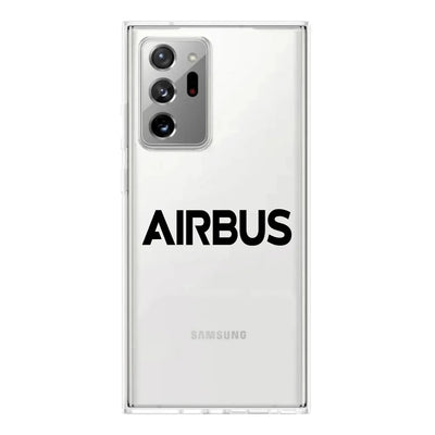 Airbus & Text Transparent Silicone Samsung S & Note aviation print transparent Samsung Galaxy S/Note case, fits Samsung Galax.
