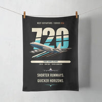 Thumbnail for Boeing 720B design on black towel
