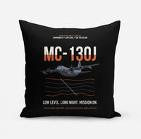 Thumbnail for MC-130J COMMANDO II design on black pillow