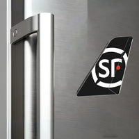 Thumbnail for SF Airlines aviation design tail magnet in 3D metal with magnetic back.