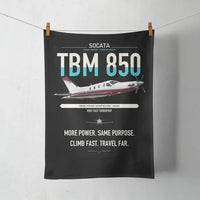 Thumbnail for Socata TBM 850 design on black towel