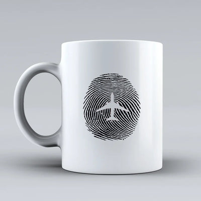 Customisable Aviation Finger Print Mug - view 2