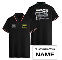 Thumbnail for Boeing 757 & Rolls Royce Engine (RB211) Stylish Polo T-Shirts (Double-Side) aviation design printed on soft cotton stylish do.