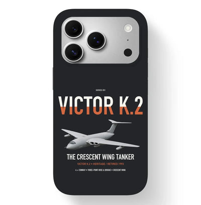 Handley Page Victor K.2 design on black magsafe iphone case, for iPhone 17 Pro