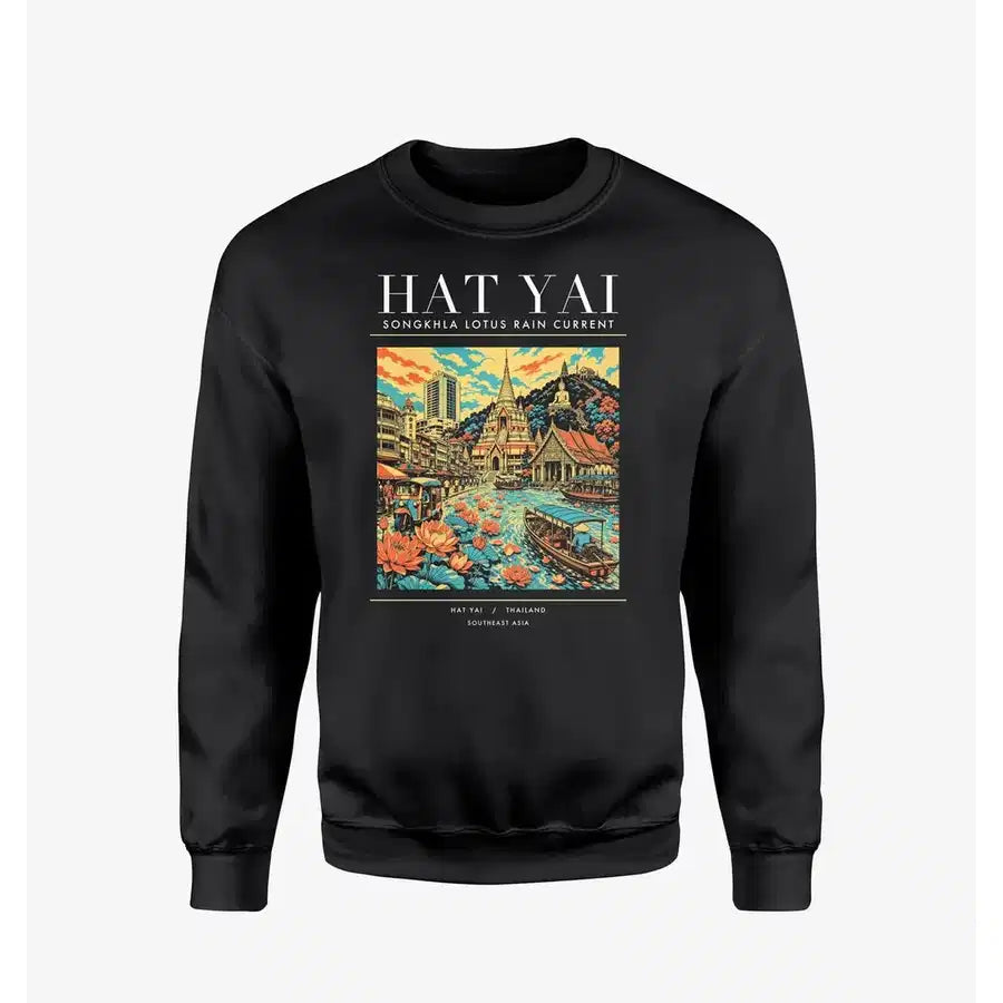 HAT YAI - Poster - Sweatshirt - Black