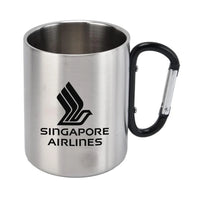 Thumbnail for Singapore Airlines (2) aviation design on outdoor mug, durable insulated construction.