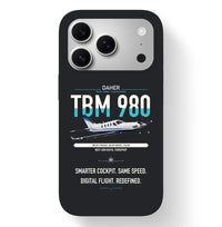 Thumbnail for Daher TBM 980 design on black magsafe iphone case, for iPhone 17 Pro