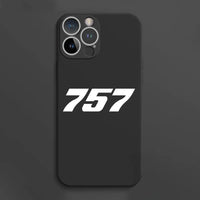 Thumbnail for Boeing 757 Flat Text aviation themed soft silicone iPhone case for iPhone.