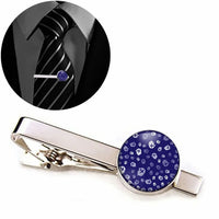 Thumbnail for Airplane Notification Theme aviation-themed tie clip, polished stainless steel.