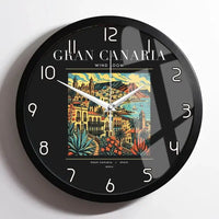 Thumbnail for GRAN CANARIA - Poster - Wall Clock Framed - Black