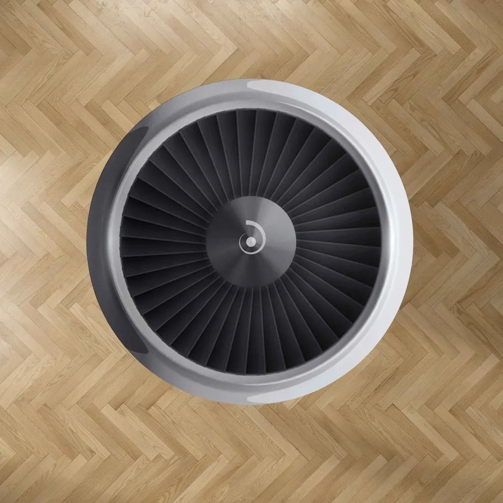 Very Nice Graphical Engine Carpet & Floor Mats (Round) aviation design on durable carpet pile with non-slip backing round car.