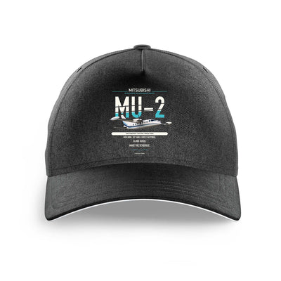 Mitsubishi MU-2B-60 Marquise design on black printed hat
