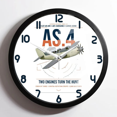 Fairey Gannet AS.4 design on white framed wall clock