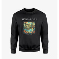 Thumbnail for SINGAPORE - Poster - Sweatshirt - Black