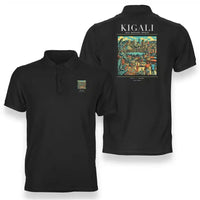 Thumbnail for KIGALI - Poster - Double-Side Polo - Black