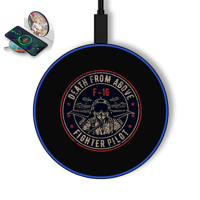 Fighter Jet 16 - Death From Above aviation design on durable build wireless charger.