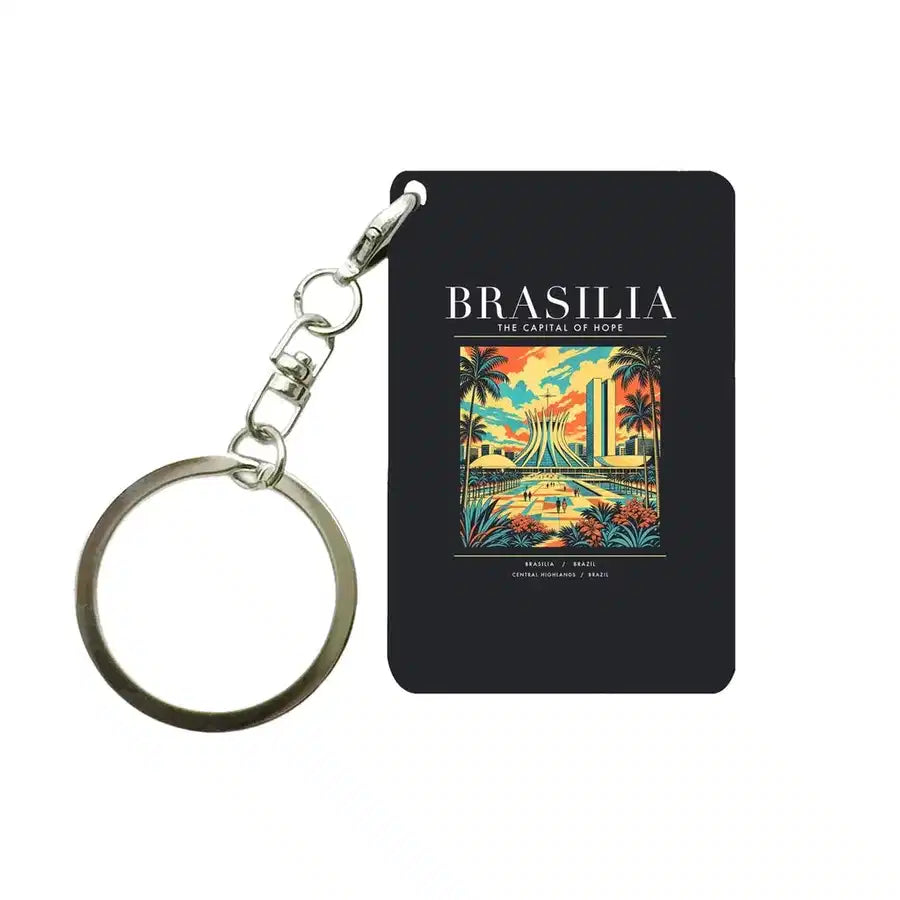 BRASILIA - Poster - Key Chain - Black