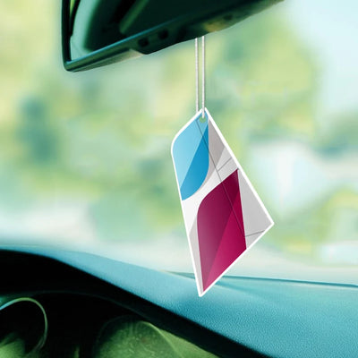 Eurowings Airlines Car aviation design on scented aviation-themed paper car air freshener.