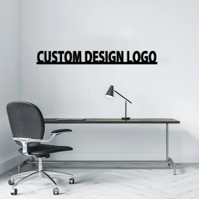 Custom Design LogoDesigned aviation design on durable metal with painted finish metal wall sign.