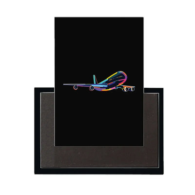 Multicolor aviation design magnet in strong neodymium core.