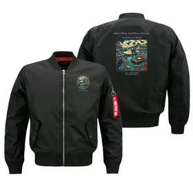 The Coral Stepping Stones Bomber Jacket