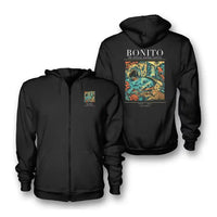 Thumbnail for BONITO - Poster - Zipped Hoodie - Black