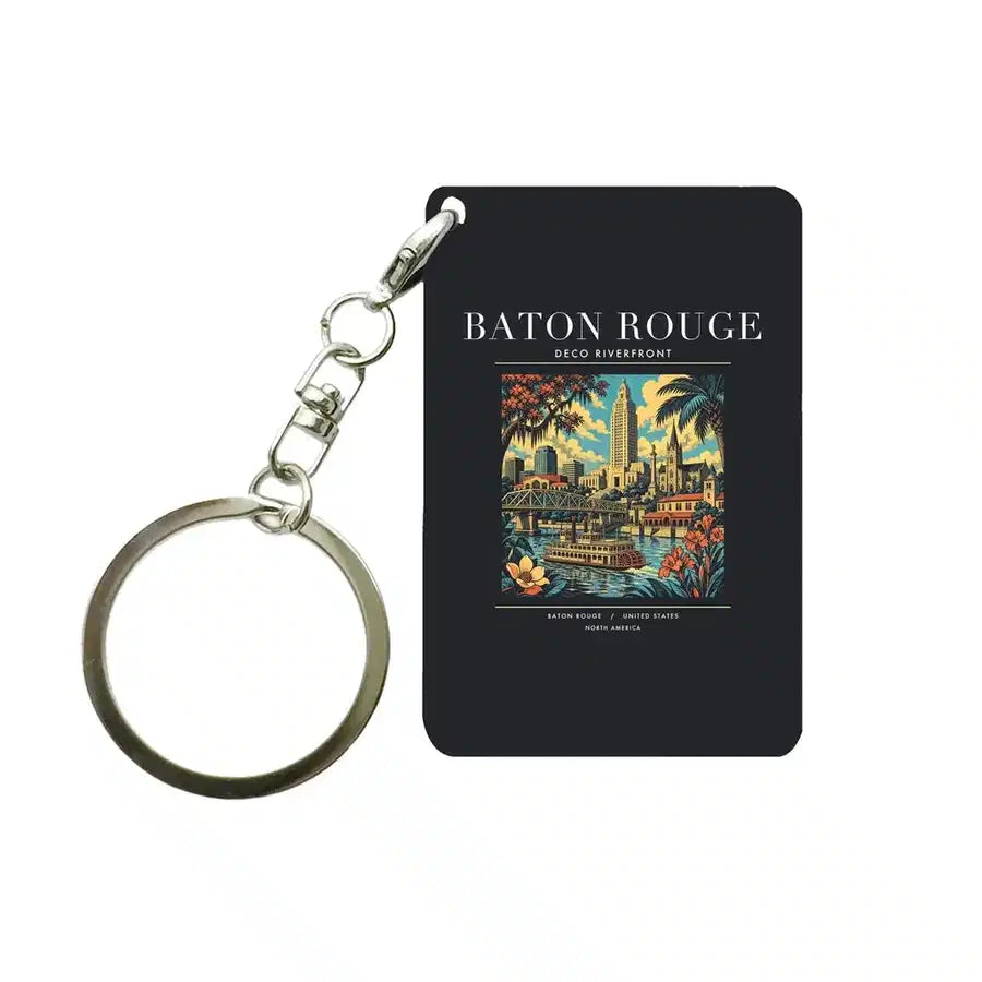 BATON ROUGE - Poster - Key Chain - Black
