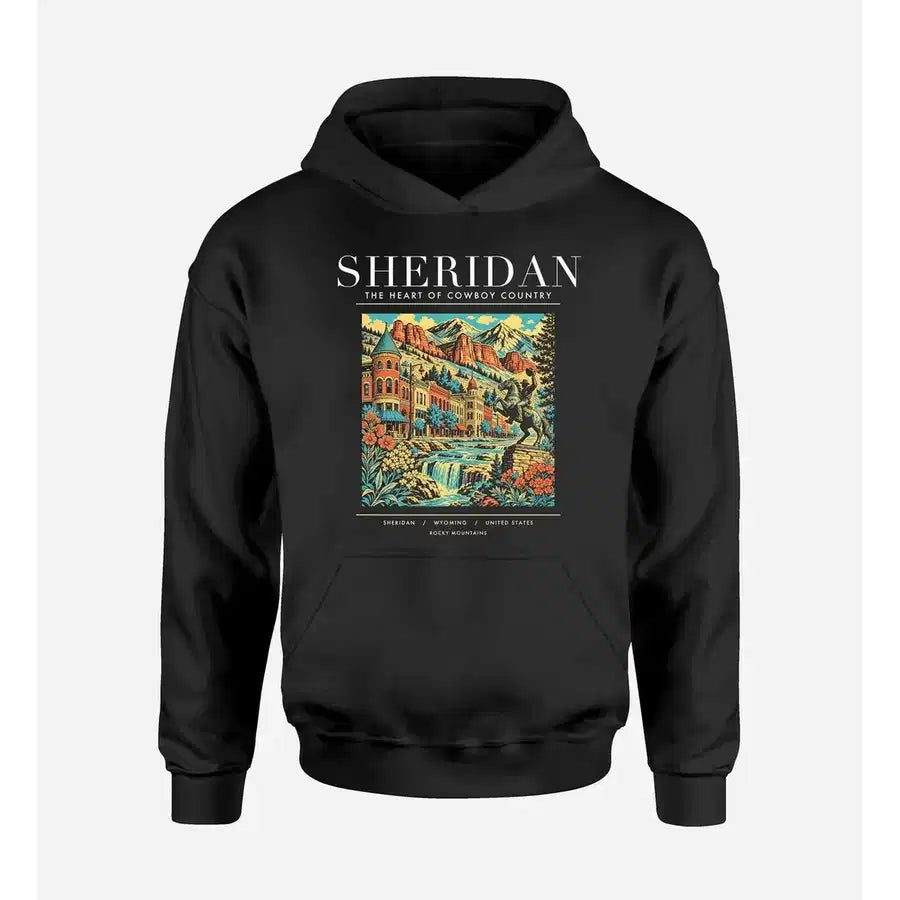 SHERIDAN - Poster - Premium Hoodie - Black