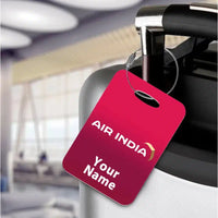 Thumbnail for Air India Airlines aviation design acrylic luggage tag, durable acrylic construction.