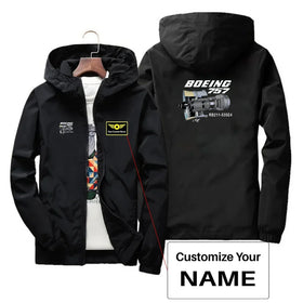 Boeing 757 & Rolls Royce Engine (RB211) Thin Windbreaker Jackets