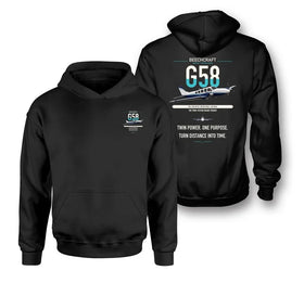 Double-Side Printing — Beechcraft Baron G58 Double-Side Hoodie