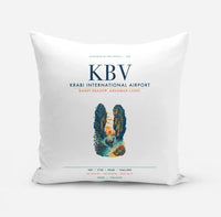 Thumbnail for Krabi International Airport (KBV) design on white pillow