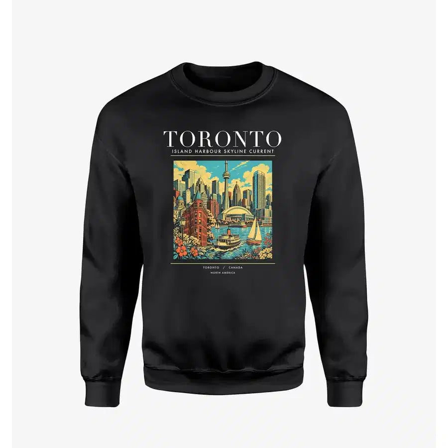 TORONTO - Poster - Sweatshirt - Black