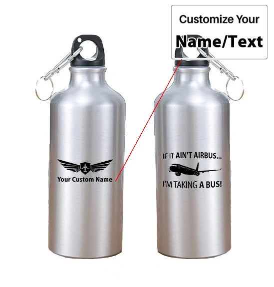 If It Ain't Airbus I'm Taking A Bus aviation design on thermos, vacuum-insulated.