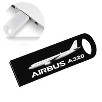Thumbnail for The Airbus A320 aviation design on durable waterproof casing waterproof USB device.
