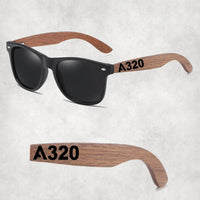 Thumbnail for Airbus A320 Flat Text aviation sunglasses in premium polarised lenses with metal frame.