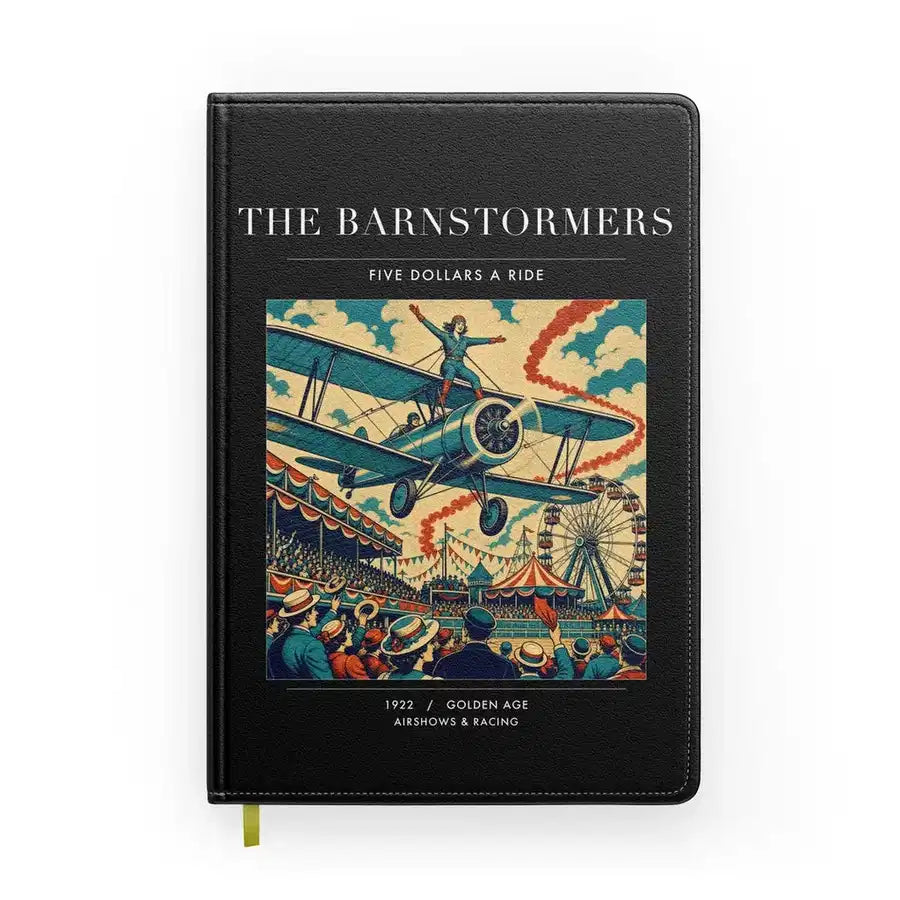 VINTAGE G4017 - The Barnstormers - Designed Notebooks design on black