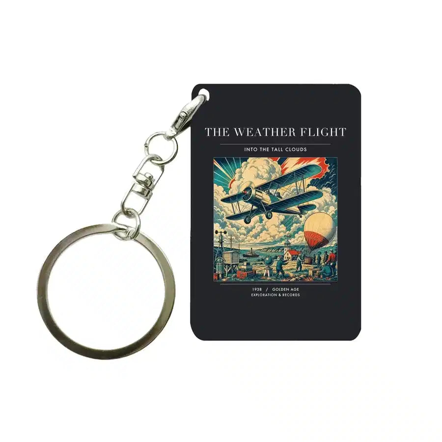 VINTAGE G4045 - The Weather Flight - Designed Key Chain design on black