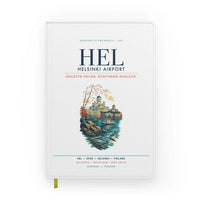 Thumbnail for Helsinki Airport (HEL) design on white notebook