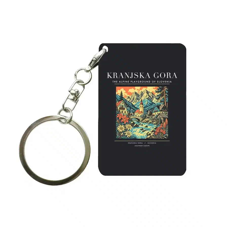 KRANJSKA GORA - Poster - Key Chain - Black