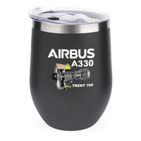 Thumbnail for Airbus A330 & Trent 700 Engine 12oz Egg aviation design on 12oz egg cup, compact 12oz ceramic.