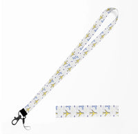 Thumbnail for Very Colourful Airplanes lanyard and ID holder