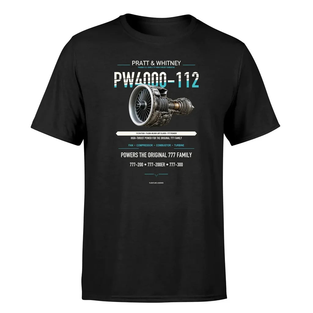 PW4000-112 design on black single side